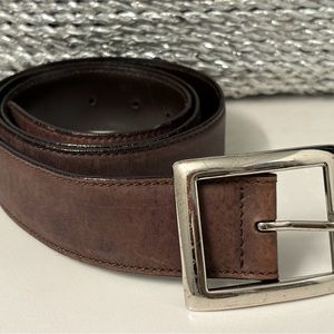 Hugo Boss brown leather belt